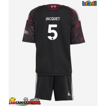 Camisa de Futebol Liverpool Jeremy Jacquet #5 Equipamento Alternativo Infantil 2026-27 Manga Curta (+ Calças curtas)